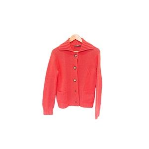 Folio Saks Cashmere Cardigan Women's Sweater Size Med